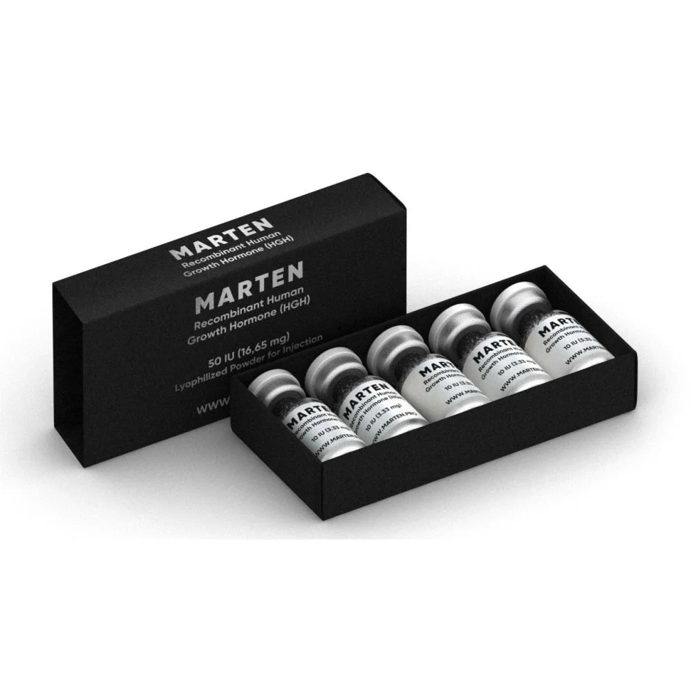 HGH Powder 50IU (5 vials x 10IU) Marten