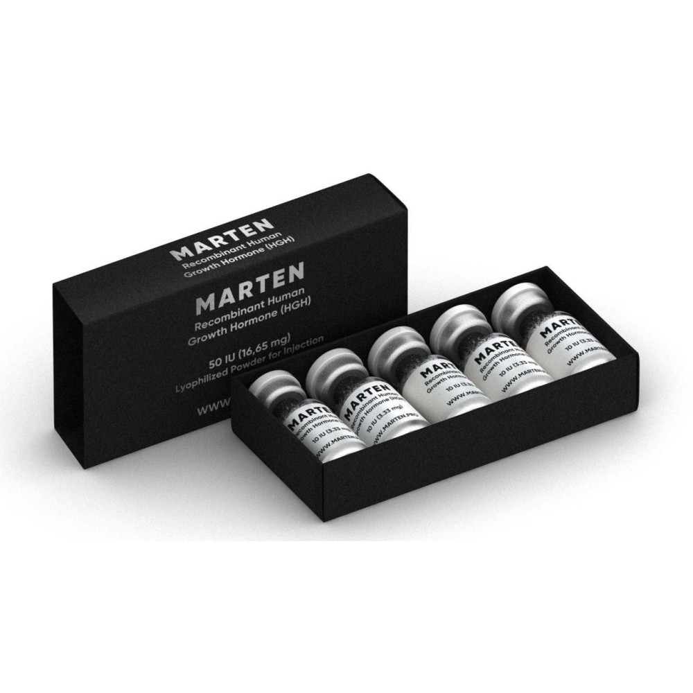HGH Powder 50IU (5 vials x 10IU) Marten
